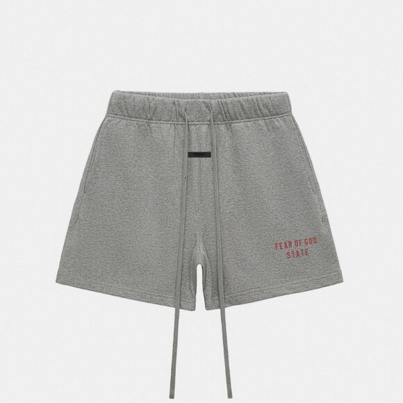 Fear of God Athletic Gray and Red Men's Shorts - Picture 1 of 2